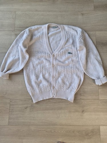 Cardigan lacoste vintage 1980 - lacoste,