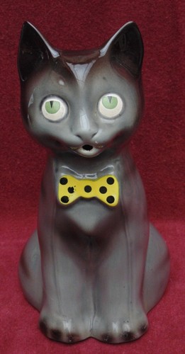 Rare ancien grand pichet chat - ancien,