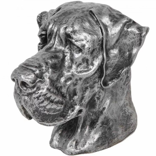 Statue chien tête - , de