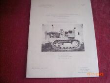 BULLETIN ESSAIS OFFICIELS CNEEMA TRACTEUR A CHENILLES  RICHARD  CONTINENTAL CD6D