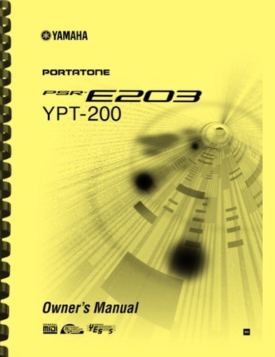 Yamaha psr e203 - psr-e203, ypt-200