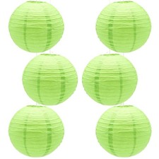 Lot de 6 lanternes en papier