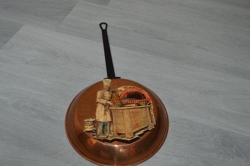 Poêle cuivre décorative avec - poêle,