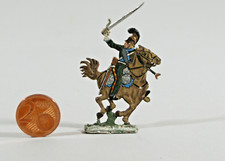 ANCIEN SOLDAT DE PLOMB miniature, plat, cavalier de Napoléon, 6 cm