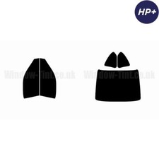 Pour Honda Prelude 2-door 92-96 Carbone Pré Coupe Vitre Teinté Complet 2-ply HP