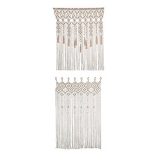 Rideau en macramé fait à la