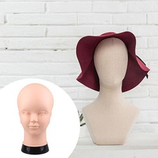Tête de mannequin chauve, modèle en PVC, tête de mannequin, modèle de tête