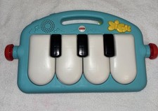 Fisher Price Replacement Musical Kick Play Baby Toy Piano Blue Green Works 2014