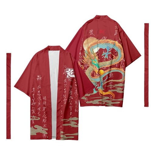 Hommes long kimono manteau - kimono,