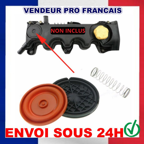 Cache soupape membrane prévu