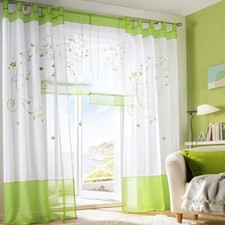 Rideaux Voilages Floral Voile