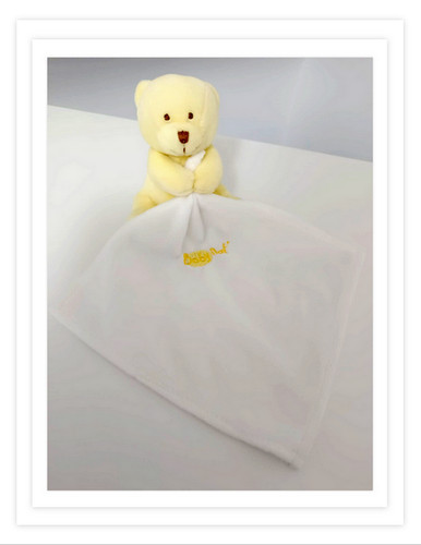 Doudou plat peluche petit - plat, ours