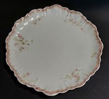 Plat de service rond porcelaine de Limoges Haviland Vve P. Côte Baritel XIXème