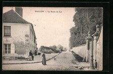 Old postcard Baillon, La Route du Lys 