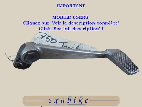 Pedale frein pour triumph - frein,