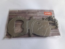 STIHL Keychain Logger Chainsaw Disc Bottle Opener Keychain Blister