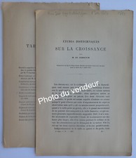 Histoire vétérinaire (équidés-bovins): Cornevin, 1891. Etudes sur la croissance