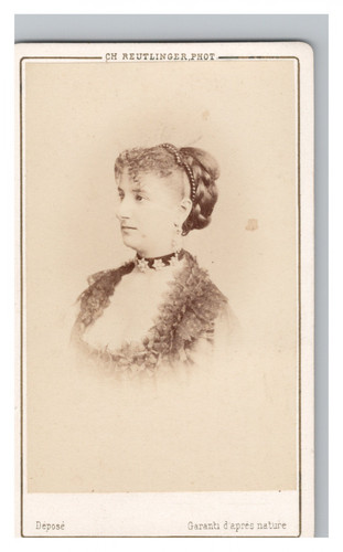 Cdv reutlinger portrait - cdv,, ch.
