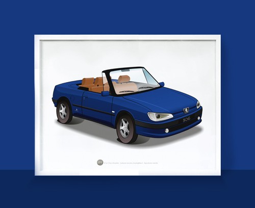 Poster peugeot 306 cabriolet - poster,