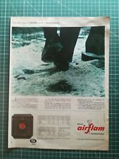 Airflam699 OLD ADVERTISE 1950 Oil Heating Back Virgin Wool Combined