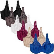 Ladies Underwired Full Cup Bra ex M S UK Plus Size Big Womens Large Lace New