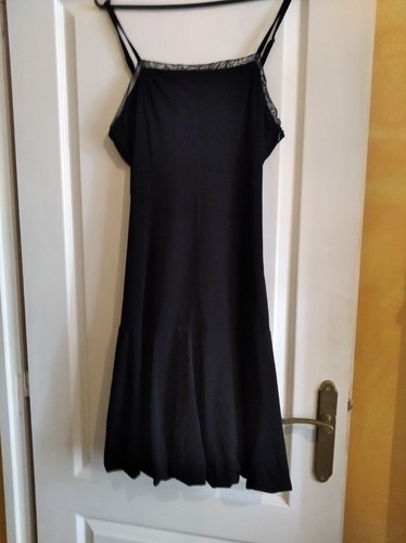 Robe courte noire - , à