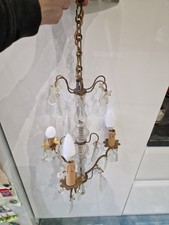 lustre cage cristal pampilles
