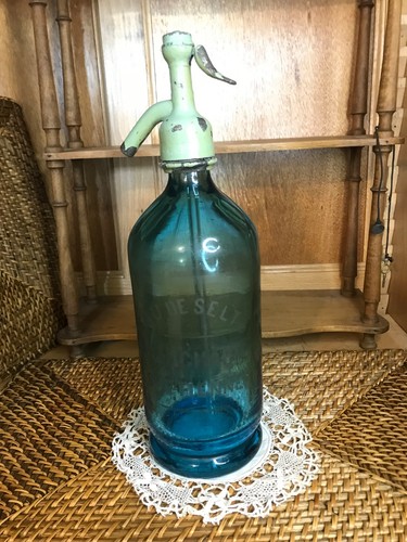 Siphon eau seltz - seltz, bleu