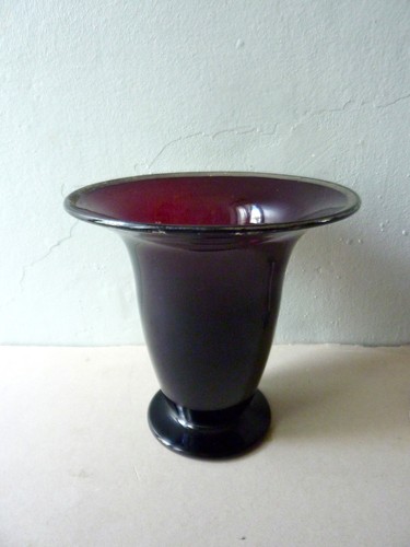 Vase forme cornet verre - en,