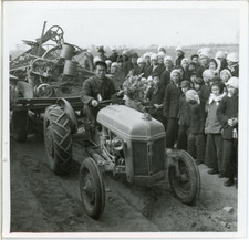 China, Beijing, Arrival of a Vintage Silver Print Tractor Worm Buffer