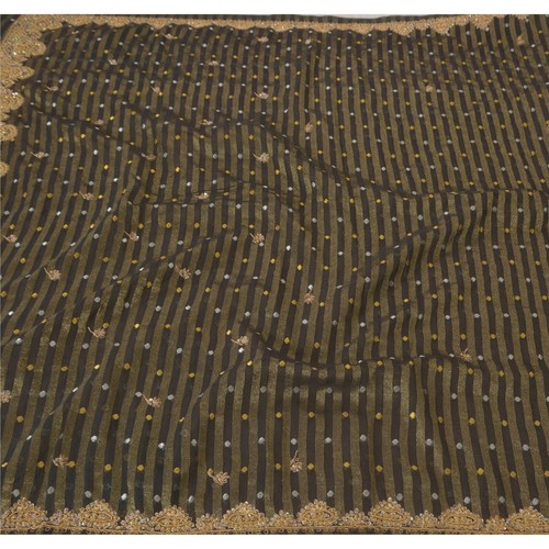 Sanskriti vintage noir sari - vintage,