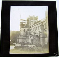 Glass Magic Lantern Slide BUCKFAST ABBEY C 1910 DEVON