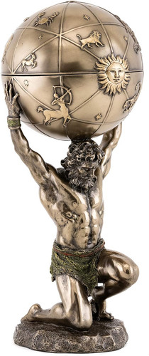 Atlas statue with globe - atlas,