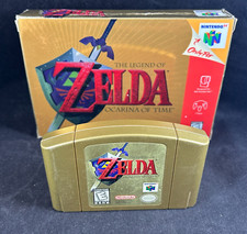 1998 NINTENDO N64 LEGEND OF ZELDA OCARINA OF TIME COLLECTOR'S EDITION GAME & BOX