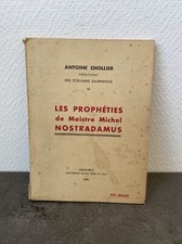 ancien livre les propheties de maistre michel NOSTRADAMUS 1940 Chollier 
