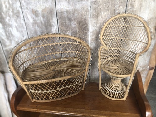 Lot ancien canapé fauteuil - ancien,