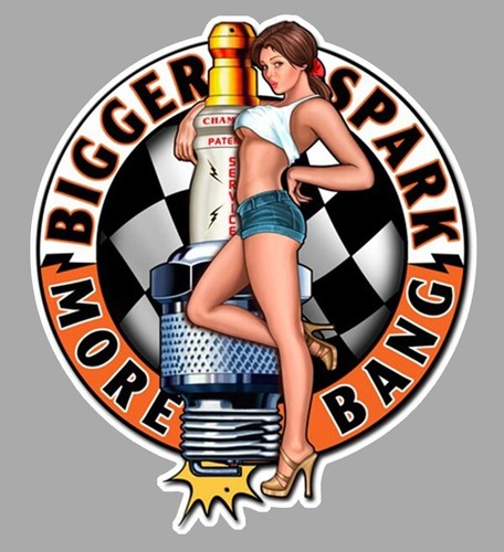 Sticker pin vintage garage - pin,