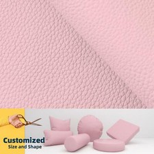 Pb070 Cushion Cover*Light Pink*Faux Leather synthetic Litchi Skin Bench Box Seat
