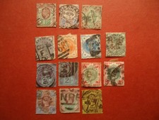 lot de 14 timbres Royaume Uni