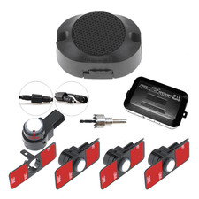 KIT 4 PARKING SENSORS WITH INVISIBLE BUZZER White