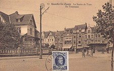 België - KNOKKE (W. Vl.) Le Zoute - De Tramstatie - La station de tram