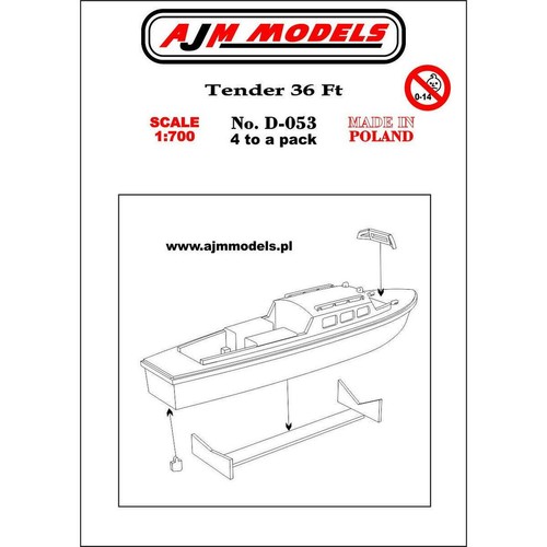 Ajm models d053 bateau annexe - ajm,