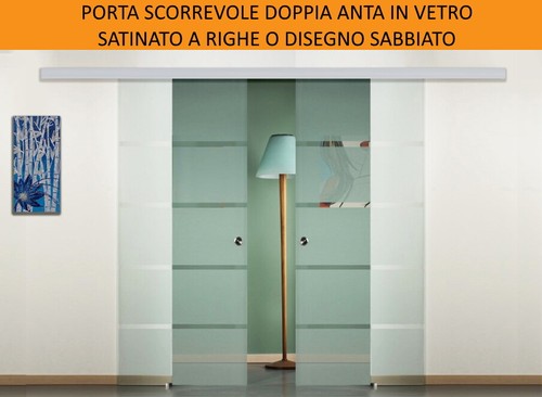 Porte coulissante double - porte,