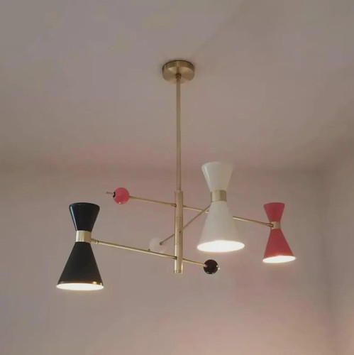 Moderne lustre laiton - moderne, en