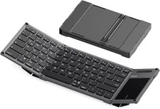 Foldable Keyboard AI Keyboard Touchpad Bluetooth Wireless Mini Keyboard