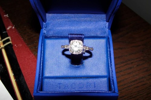 18k tacori engagement ring - tacori,