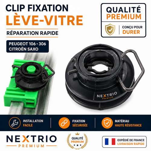 Clip fixation lève vitre - fixation, lève-vitre