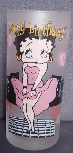 Grand verre betty boop happy - verre,
