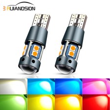 2x T10 LED Voiture Ampoule W5W Lampe De Rechange De Coffre CANBUS 12V 9Couleurs