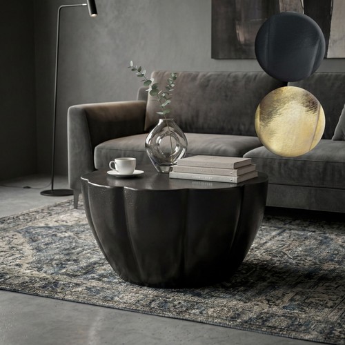 Table basse aluminium 60cm - table,